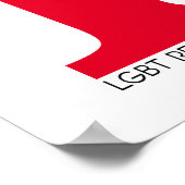 LGBT Red Pop Poster (Ecke)