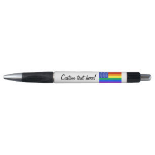 LGBT Regenbogen-amerikanische Flagge Kugelschreiber