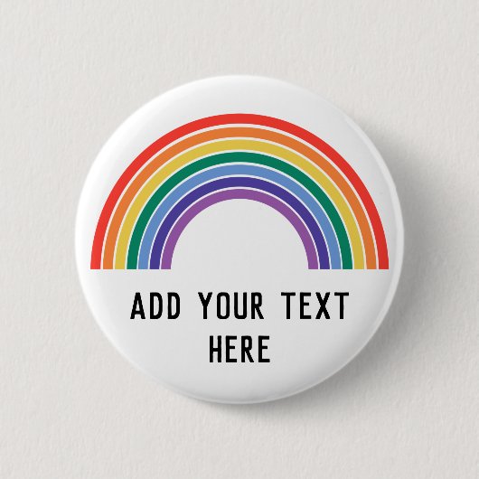 LGBT-Regenbogen anpassen Button (Vorderseite)