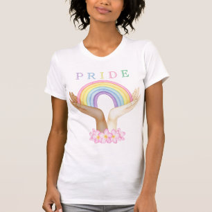 LGBT-Regenbogen auf Händen T-Shirt