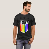 LGBT-Regenbogen aus Diversity Gay Pride CSD (5) — T-Shirt (Vorne ganz)