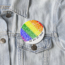LGBT Regenbogen-Fingerabdruck sind wir gleich groß