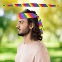 LGBT-Regenbogen-Flag-Headband-Krawatte 42" Länge