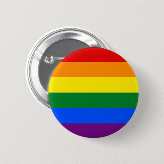 LGBT Regenbogen-Flagge Button (Vorne & Hinten)