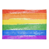 LGBT REGENBOGEN-FLAGGEN-FARBE KISSENBEZUG (Rückseite)