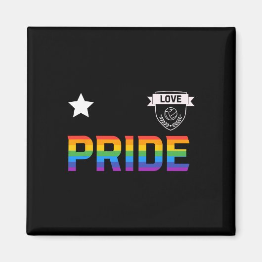 LGBT-Regenbogen-Fußballtrikot Magnet (Vorne)