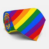 LGBT Regenbogen-Gay Pride-Flagge Krawatte (Gerollt)
