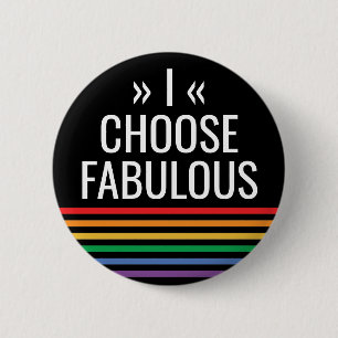 LGBT Regenbogen gestreift schwarzes individuelles  Button