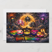 🕷️🌈LGBT Regenbogen-Kürbisfeld Karte (Vorderseite)