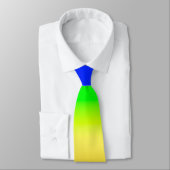 LGBT-Regenbogen-Pride Ombre Gradient Stripes Krawatte (Gebunden)