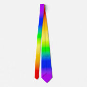 LGBT-Regenbogen-Pride Ombre Gradient Stripes Krawatte (Rückseite)