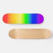 LGBT-Regenbogen-Pride Ombre Gradient Stripes Skateboard (Horizontal)
