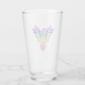 LGBT-Regenbogen-Pride Phoenix-Anstieg, Prägung Glas (Rückseite)