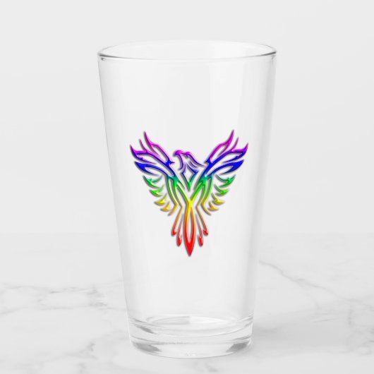 LGBT-Regenbogen-Pride Phoenix-Anstieg, Prägung Glas (Vorderseite)