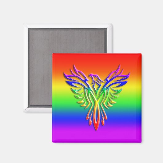 LGBT-Regenbogen-Pride Phoenix-Anstieg, Prägung Magnet (Vorderseite/Rückseite)