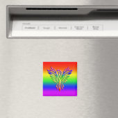 LGBT-Regenbogen-Pride Phoenix-Anstieg, Prägung Magnet (In Situ (Geschirrspüler))