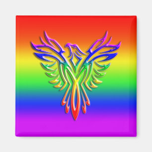 LGBT-Regenbogen-Pride Phoenix-Anstieg, Prägung Magnet
