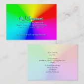 LGBT Regenbogen-Radialstrahl färbt Visitenkarte (Vorne/Hinten)