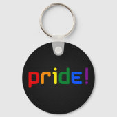 LGBT-Regenbogen-Schlüsselanhänger Schlüsselanhänger (Vorderseite)
