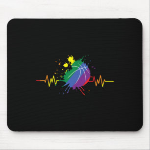 Lgbt Regenbogen Sketll Herzschlag Schwul Lesbisch Mousepad
