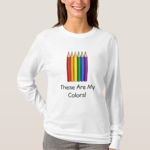 LGBT-Regenbogen-Stolz-Bleistifte T-Shirt