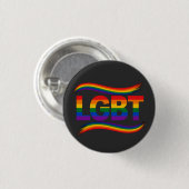 LGBT Regenbogen-Stolz Button (Vorne & Hinten)