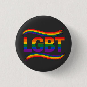 LGBT Regenbogen-Stolz Button