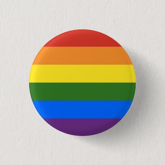 LGBT+ Regenbogen-Stolz-Button Button (Vorderseite)