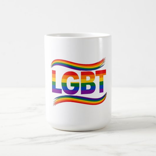 LGBT Regenbogen-Stolz Kaffeetasse (Mittel)