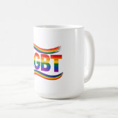 LGBT Regenbogen-Stolz Kaffeetasse (VorderseiteRechts)