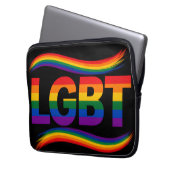 LGBT Regenbogen-Stolz Laptopschutzhülle (Vorderseite Links)