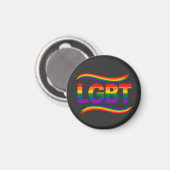 LGBT Regenbogen-Stolz Magnet (Vorderseite/Rückseite)
