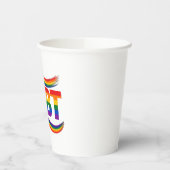 LGBT Regenbogen-Stolz Pappbecher (Links)