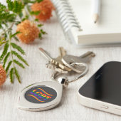 LGBT Regenbogen-Stolz Schlüsselanhänger (Seite)