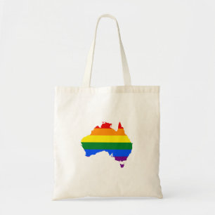 LGBT Regenbogen-Stolzkarte von Australien Tragetasche