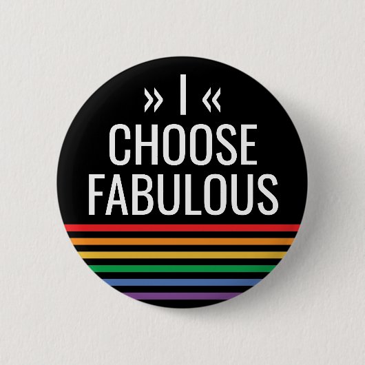 LGBT-Regenbogen-Streifen Schwarzer Gay Pride Button (Vorderseite)