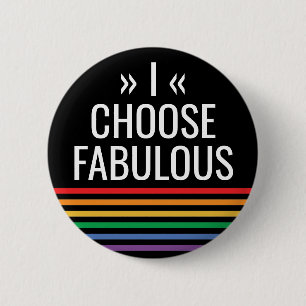 LGBT-Regenbogen-Streifen Schwarzer Gay Pride Button