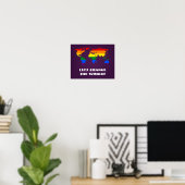 LGBT Regenbogen-Weltkarte Poster (Heimbüro)