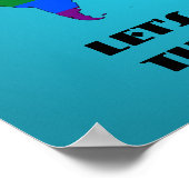 LGBT Regenbogen-Weltkarte Poster (Ecke)