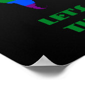 LGBT Regenbogen-Weltkarte Poster (Ecke)