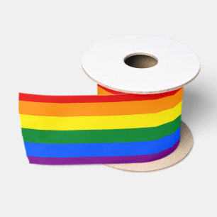 LGBT-Regenbogenfahne Gay Pride Flag Satinband