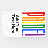 LGBT-Regenbogenfarben Gay Pride-Party Banner (Horizontal)
