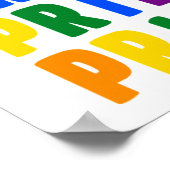 LGBT-Regenbogenfarben Poster (Ecke)