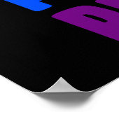 LGBT-Regenbogenfarben Poster (Ecke)