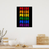 LGBT-Regenbogenfarben Poster (Küche)