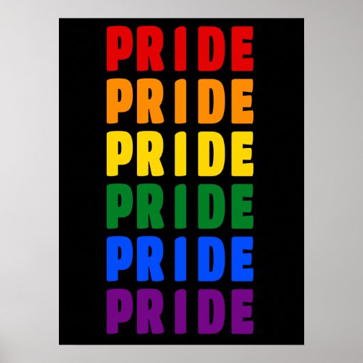 LGBT-Regenbogenfarben Poster (Vorne)