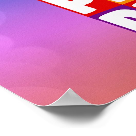 LGBT-Regenbogenfarben Poster (Ecke)