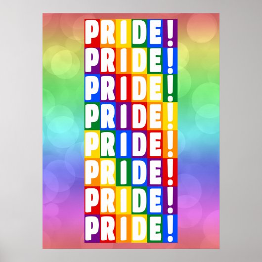 LGBT-Regenbogenfarben Poster (Vorne)