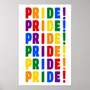 LGBT-Regenbogenfarben Stolz Poster