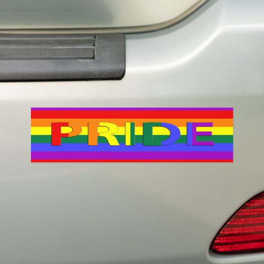 LGBT-Regenbogenflagge Autoaufkleber (Auf Auto)